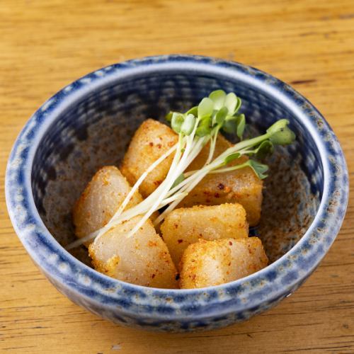 出汁大根の唐揚げ