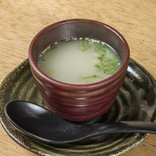 軍鶏ガラスープ