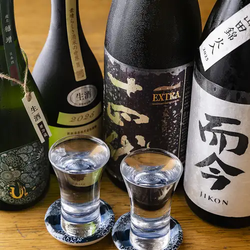 日本酒のラインナップが豊富です。