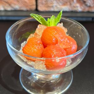 Cherry Tomatoes Marinated in Plum Wine