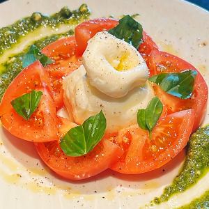 Burrata cheese caprese