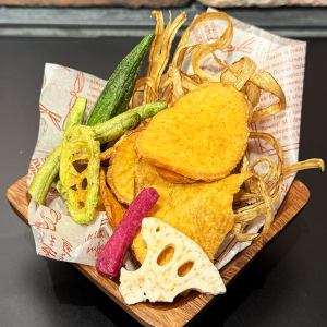Various vegetable chips