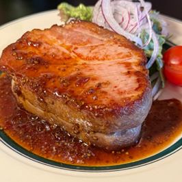Premium roast pork steak