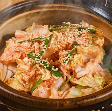 自家製生キムチの小鍋立て