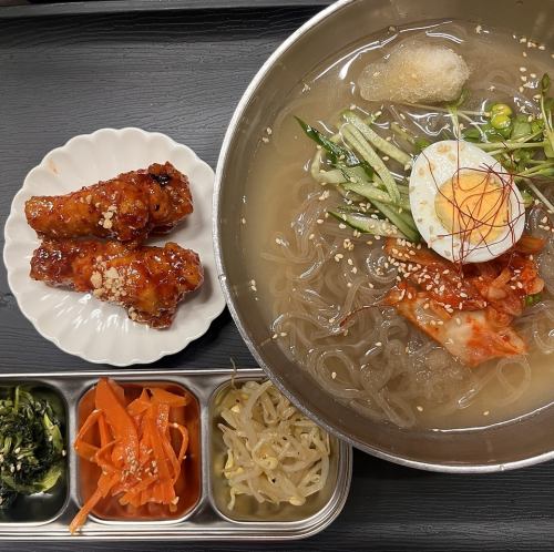 冷めんとチキンセット