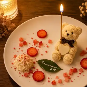 【話題のクマちゃんプレート】Anniversary　Course 