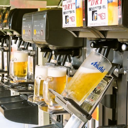 All-you-can-drink drinks including 4 major brands of draft beer OK ◎