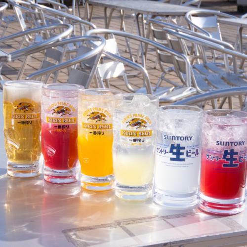 ビールで乾杯