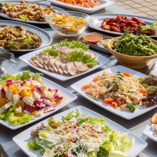 豊富な食べ放題メニュー