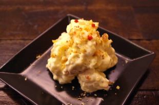Walnut and Camembert potato salad