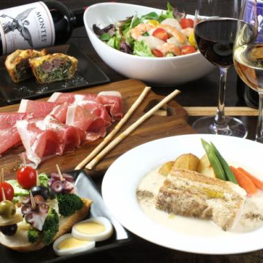 Perfect for welcoming/farewell parties or girls' nights.Regalini course (6 dishes with 2 hours all-you-can-drink) 4,900 yen (tax included)