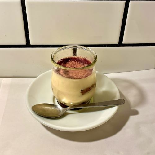 Barista-made tiramisu