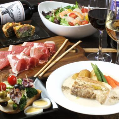 Perfect for year-end parties, welcome and farewell parties.Regalini course (6 dishes with 2 hours all-you-can-drink) 5,000 yen (tax included)