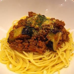 [Today's pasta] eggplant bolognese (meat sauce)