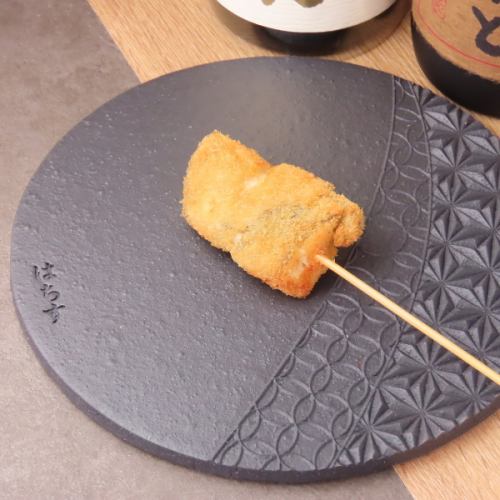 旬食材の串揚げを味わう