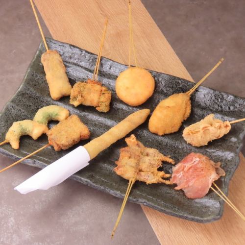 門前仲町の隠れ家◎10種類のタレで味わう江戸前串揚げ