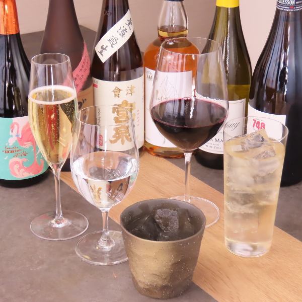 串揚げと調和する豊富なドリンクメニュー☆