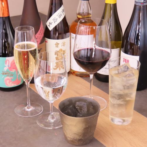 串揚げと調和する豊富なドリンクメニュー☆