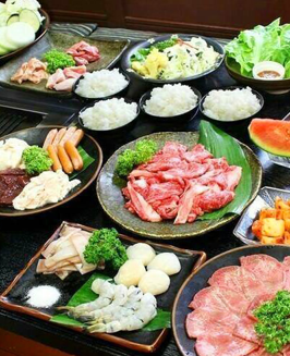 [Value for money course] ◇ 100 minutes of all-you-can-drink included ◇ Covers all beef, pork, chicken, and seafood! Great for various banquets, yakiniku, and drinking parties