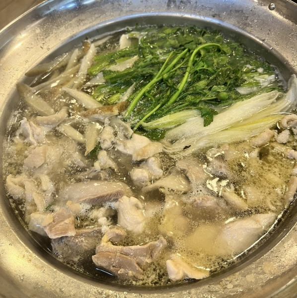 奥久慈軍鶏鍋〈ソーメン付き〉　1人前