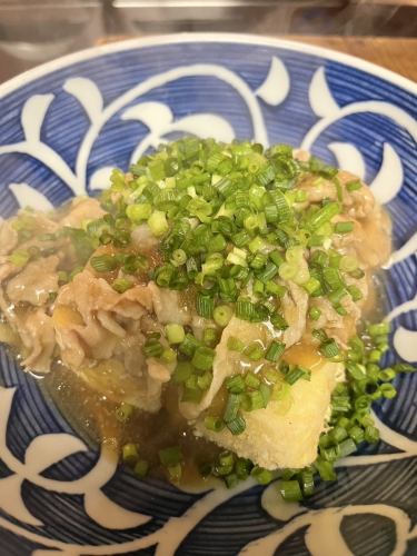 揚げ出し豆腐たっぷり肉あんかけ