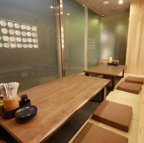 掘り炬燵席でリラックス