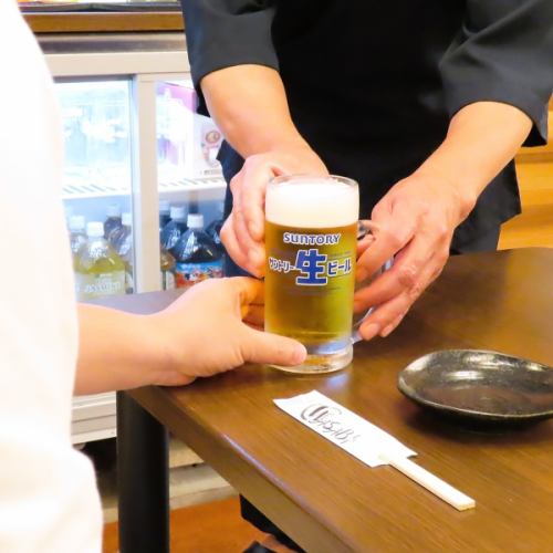 充実ドリンクはセルフ式！
