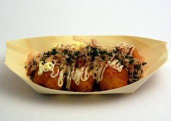 Takoyaki/Fried squidfish/Isobe fried chikuwa cheese/