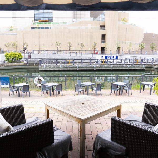 [Terrace seats on the Horie Riverside] We also offer terrace seats! You can use it in the view from the terrace and in an open atmosphere ♪ We also recommend using it for lunch or in the cafe belt ♪ Terrace We also have a BBQ plan that you can use at your seat ♪