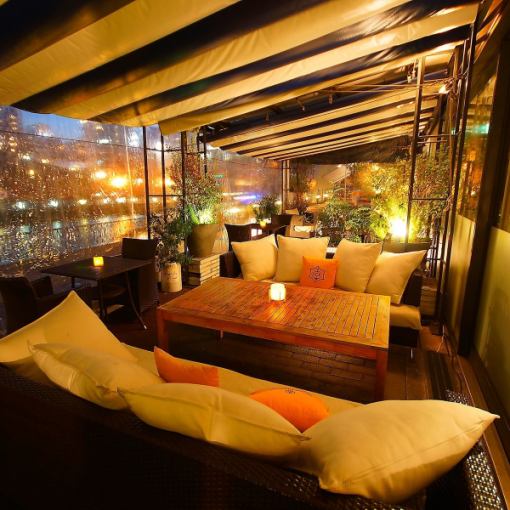 【VIPソファビアガーデン】スパークリング・スペアリブ等全20種類以上食べ飲み放題2時間