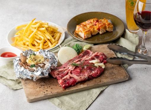 【ランチ限定】GYU頬張り！牛ステーキBBQプラン