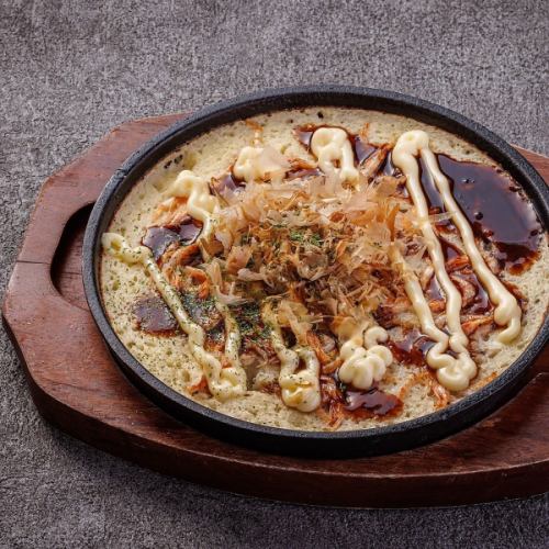 桜海老と長芋の鉄板焼き