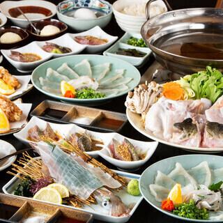 미안한 가게의 복어 코스 ≪마츠≫! 음료 무제한 포함 9품 7200엔(부가세 포함)