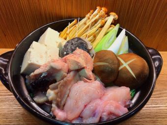 2-hour all-you-can-drink winter hotpot course [monkfish liver miso hotpot course, 6 dishes, 6,900 yen including tax]