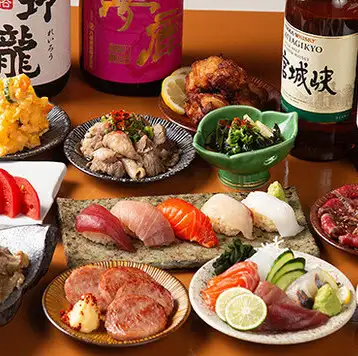 落ち着いた空間で七谷鴨の鍋やお寿司◎お肉もお魚も堪能できる居酒屋。