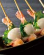 エビとうずらの大葉揚げ