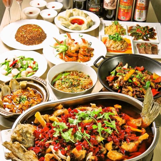 아름다움과 건강을 최우선으로 생각되었다 본고장 중국의 요리사가 만들어내는 최고의 사천 요리로 마음도 만족 ♪