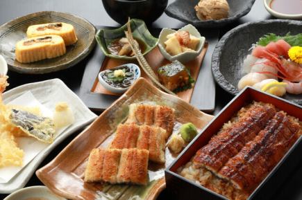 [90-minute all-you-can-drink included] Kaiseki Nogiku (perfect for entertaining with unagi, eel tempura, and unaju)