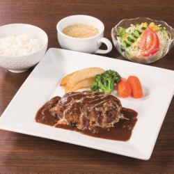 粗挽きハンバーグ