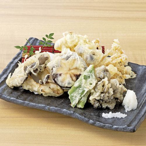 きのこの天布羅盛り合わせ