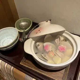 清酒蒸松茸扇貝