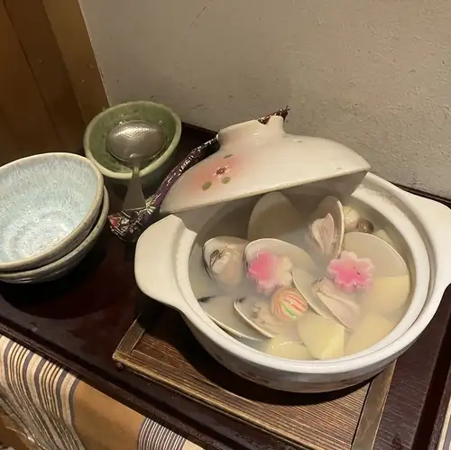 清酒蒸松茸扇貝
