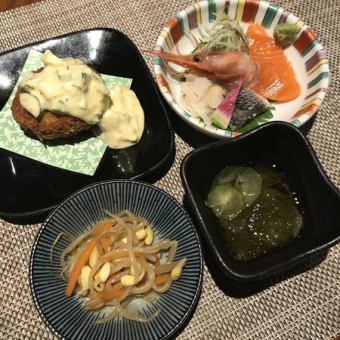 ドリンク1杯付きのお得な”ちょい和（なご）セット”（6月）