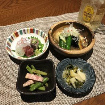 ドリンク1杯付きのお得な”ちょい和（なご）セット”（8月）