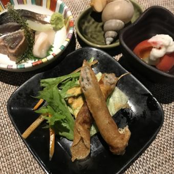 ドリンク1杯付きのお得な”ちょい和（なご）セット”（9月）