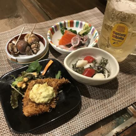 ドリンク1杯付きのお得な”ちょい和（なご）セット”（5月）