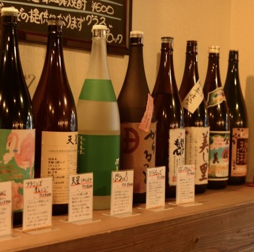 珍しい銘柄を取り揃えた日本酒・焼酎
