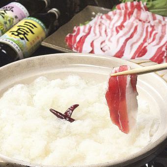 【当天预约OK！】黑猪mizore涮火锅套餐+2小时无限畅饮3道菜品4,950日元（含税）