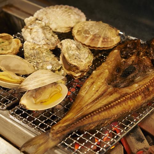 Fresh shellfish ◎Robatayaki