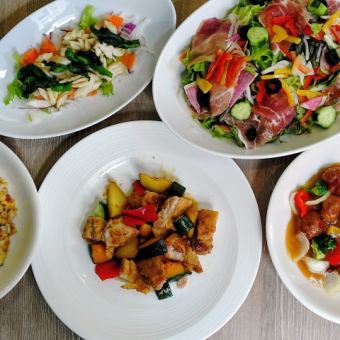 大好評！ランチ限定２時間飲み放題＆6品コース料理で昼飲みプラン４０００円！